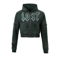 EMERALD MEN'S RHINESTONE HOODIE
