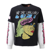 BLACK FRONT PAGE MAG ZIP UP
