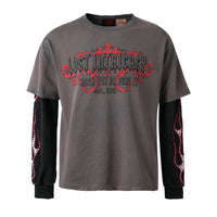 RHINESTONE UPSCALE CRACC T-SHIRT